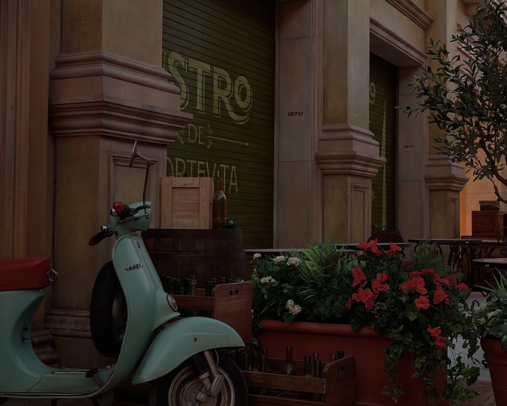 樂園保留了歐陸風商場「VenusFort維納斯城堡」原有的歐洲風格城鎮景觀，處處可見歐式風格元素～