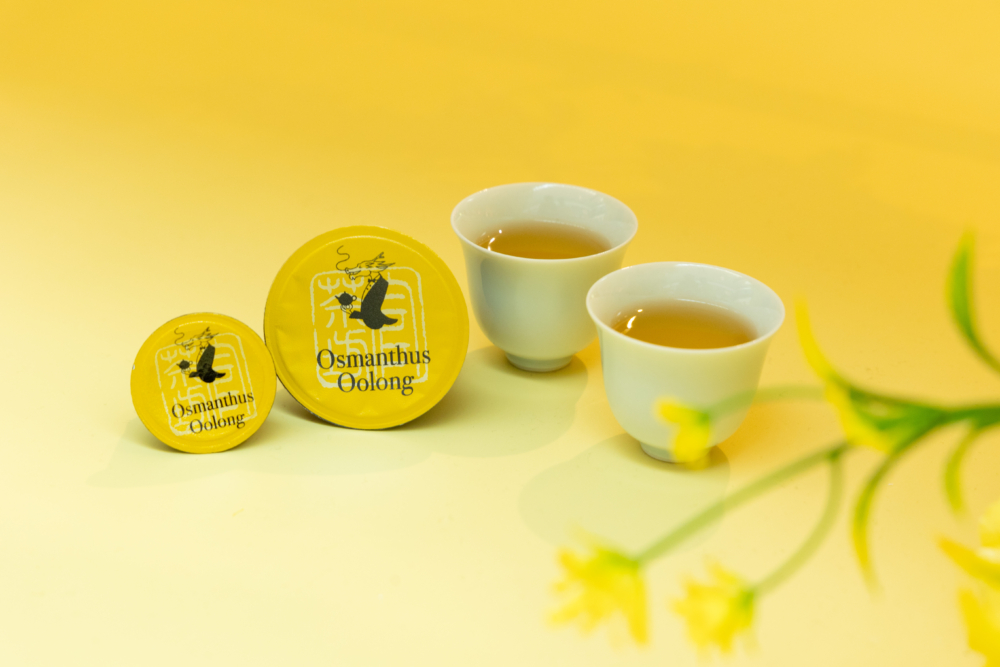 桂花烏龍茶囊保留了頂級桂林金桂最鮮活的香味於高山烏龍茶中，飲落淡淡的桂花香氣！