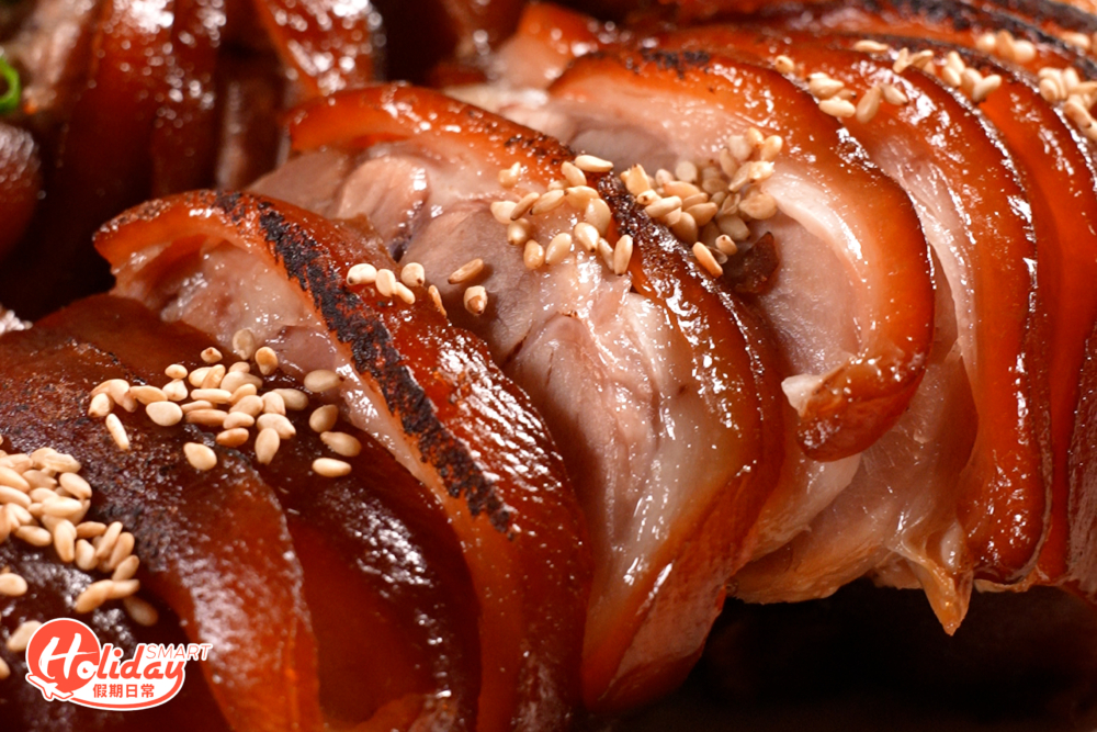 肉質有嚼勁，吃起來完全不會油膩。