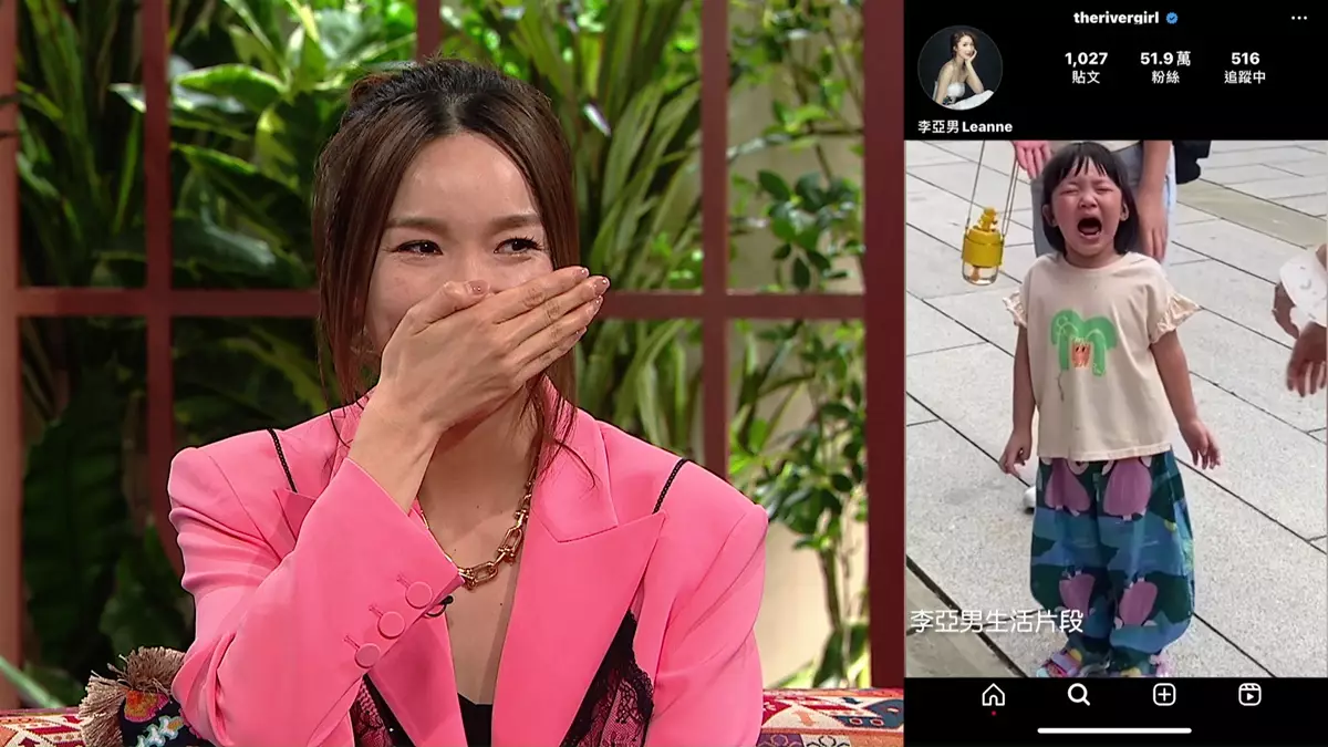 李亞男指大女Gabby成日話佢老公「好短」：「喺佢心目中爸爸係好短嘅：『媽咪高，爸爸短』」