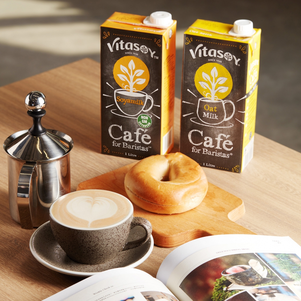 喺屋企沖杯升「植」好咖啡就靠維他奶專業沖調用豆奶或燕麥奶。