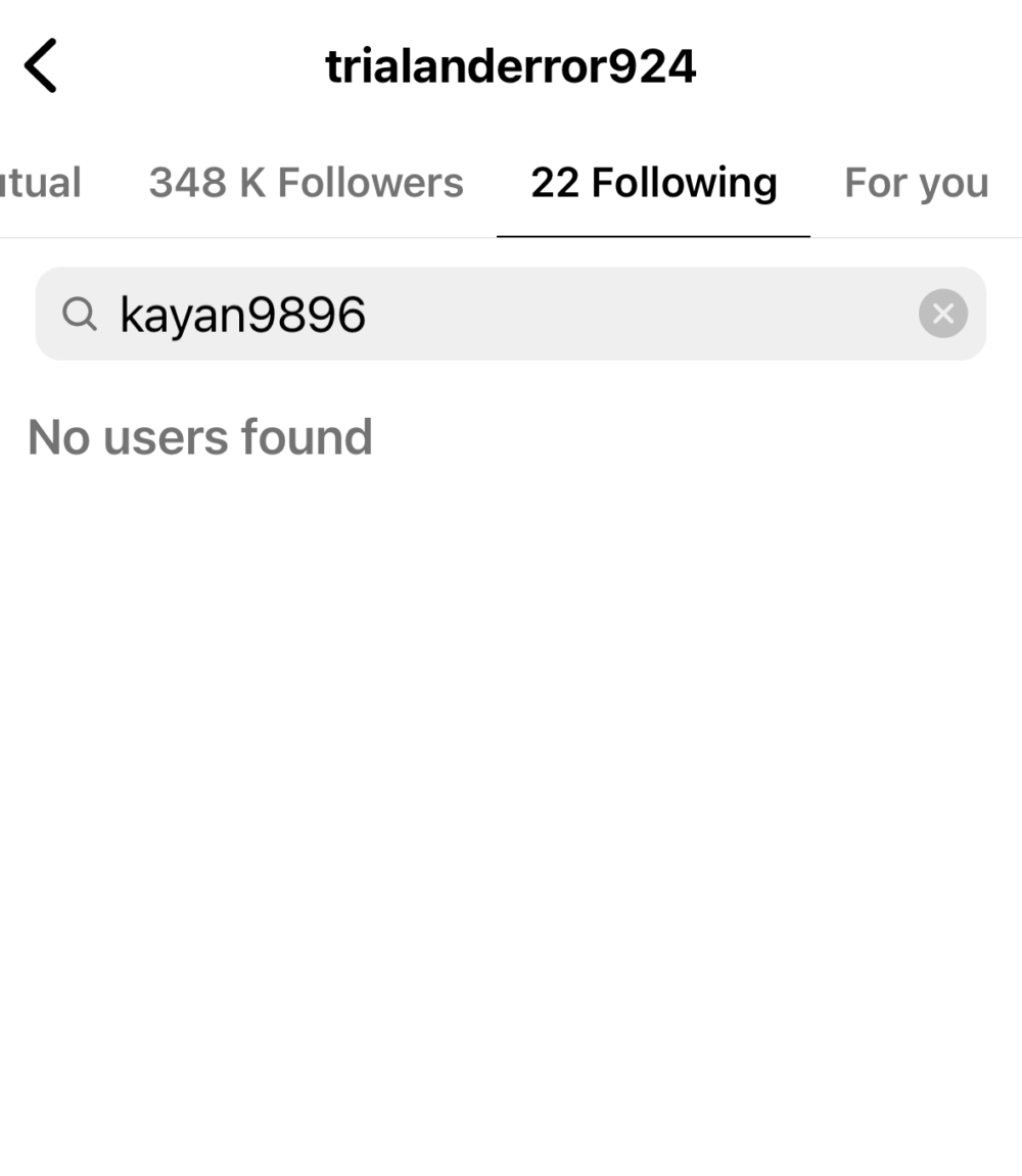 近日有網民發現試當真IG取消關注kayan9896