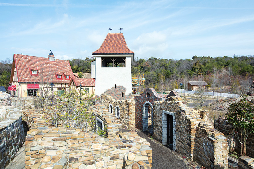 位於飛行器側邊的廢墟街~