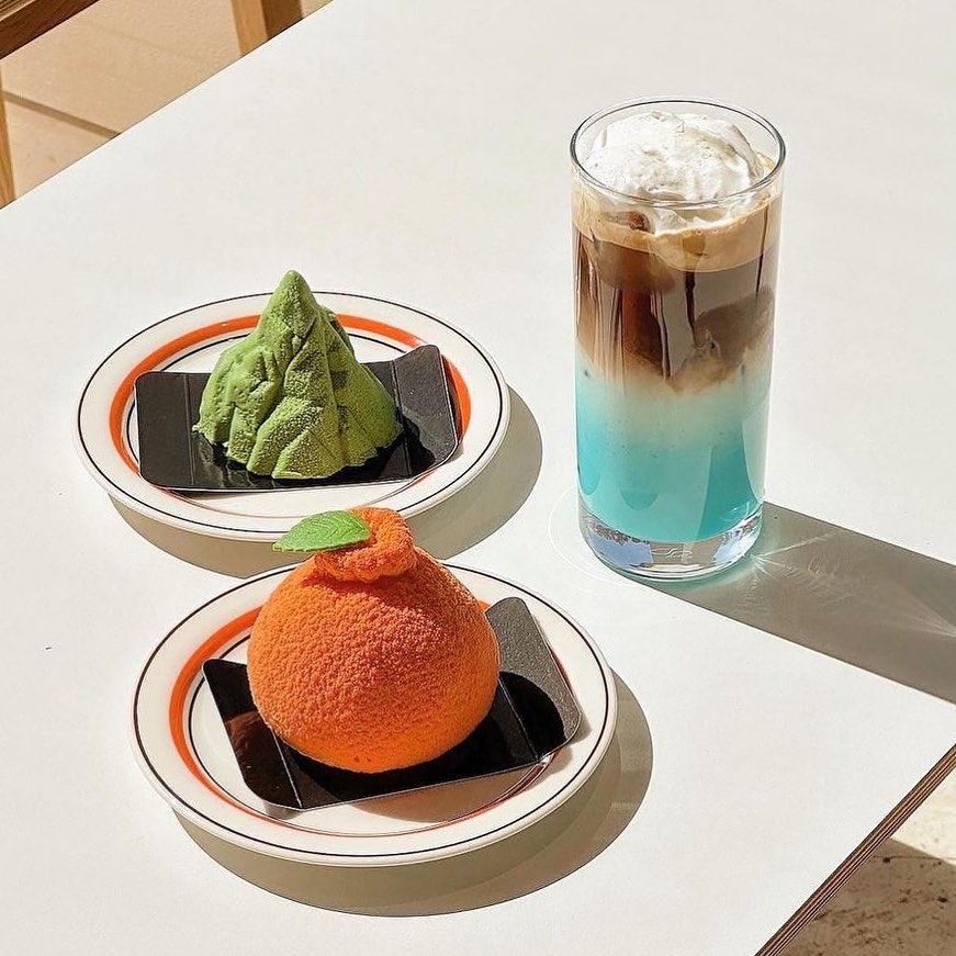 橘子及及萬丈窟熔岩造型蛋糕～