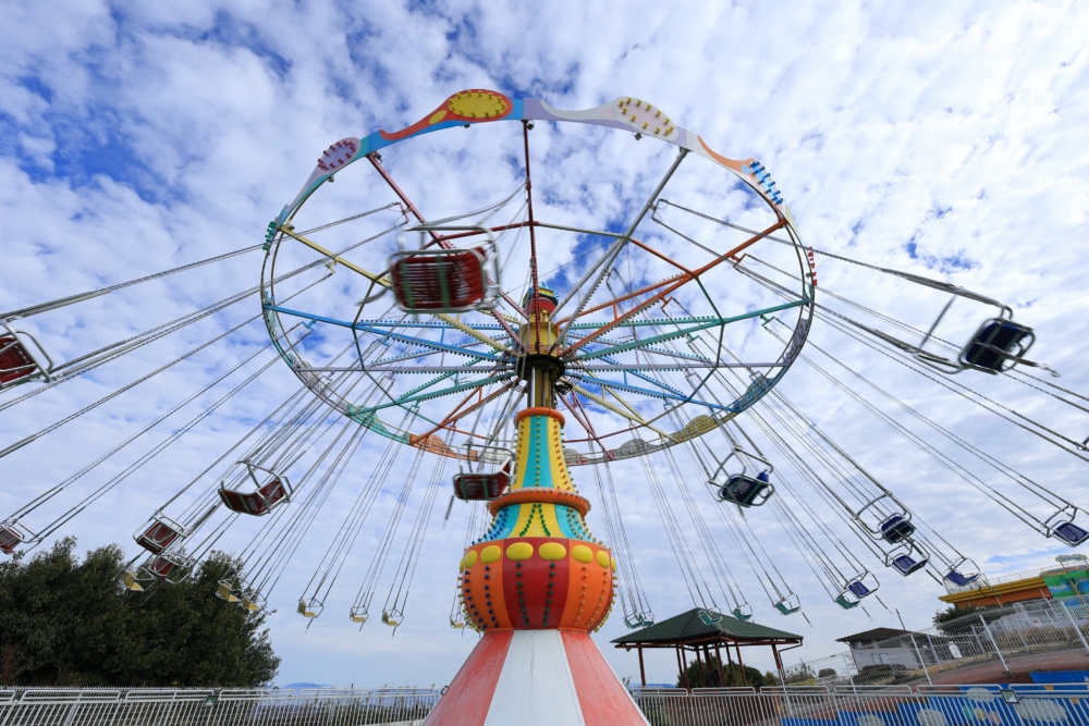 生駒山上遊樂園設有多達27個不同類型的遊樂設施~