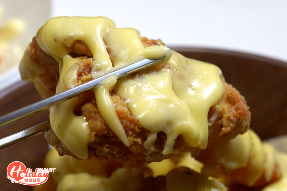 炸雞外脆內軟嫩。