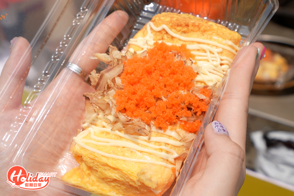 廟街玉子燒 $100/3款任揀。