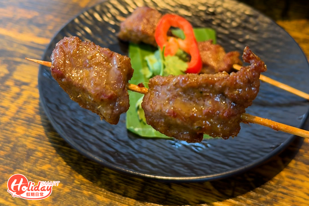 牛肉串燒,外皮燒得惹味。