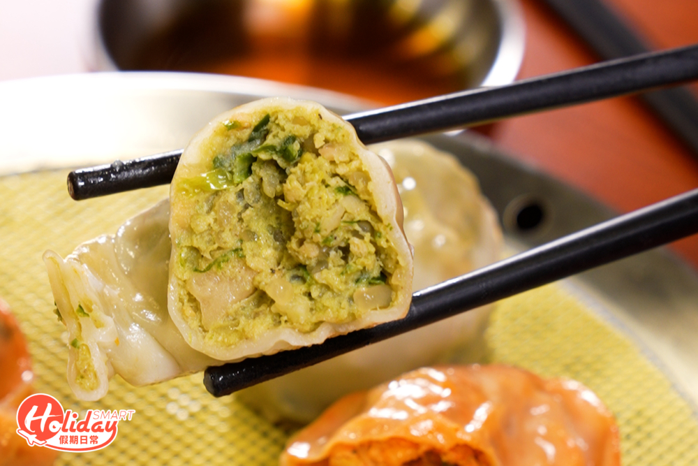 豬肉味鮮嫩多汁。