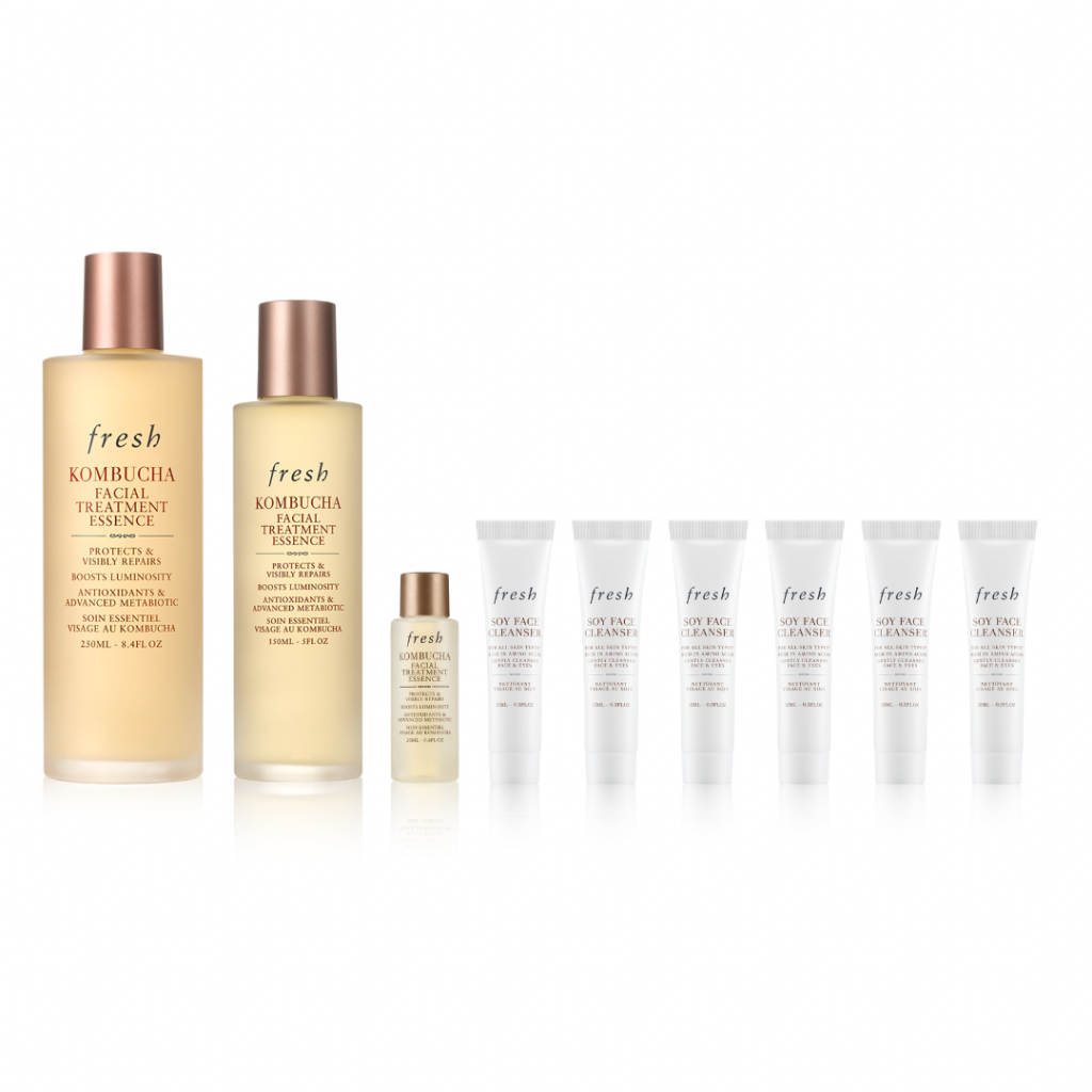 紅茶酵素抗氧精華水套裝包括了不同容量的精華水，可以帶去不同地方隨時護膚！