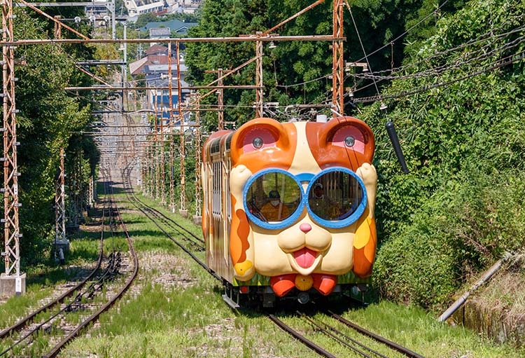 車廂外觀是可愛的卡通動物造型!