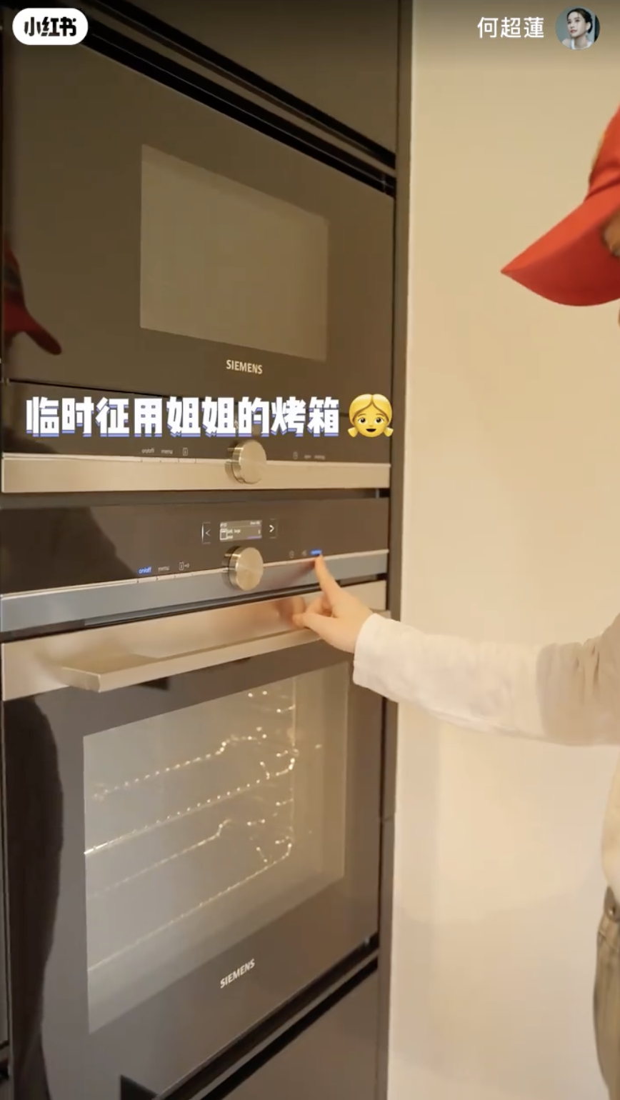 最終她決定借用姐姐的焗爐