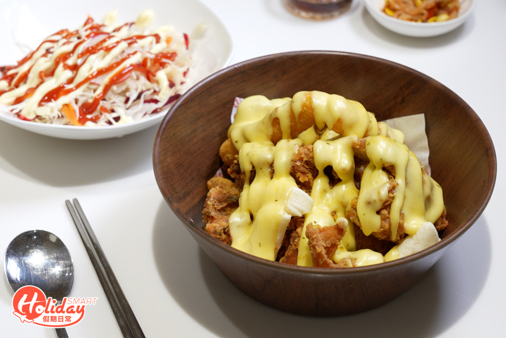 蒜香奶油醬炸雞餐也是必食之選。