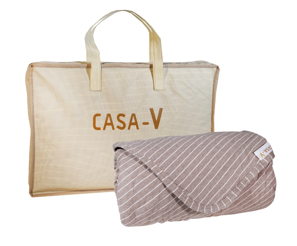 CASA-V以柔滑親膚天絲為面料，接觸肌膚時幫助調節肌膚濕度。