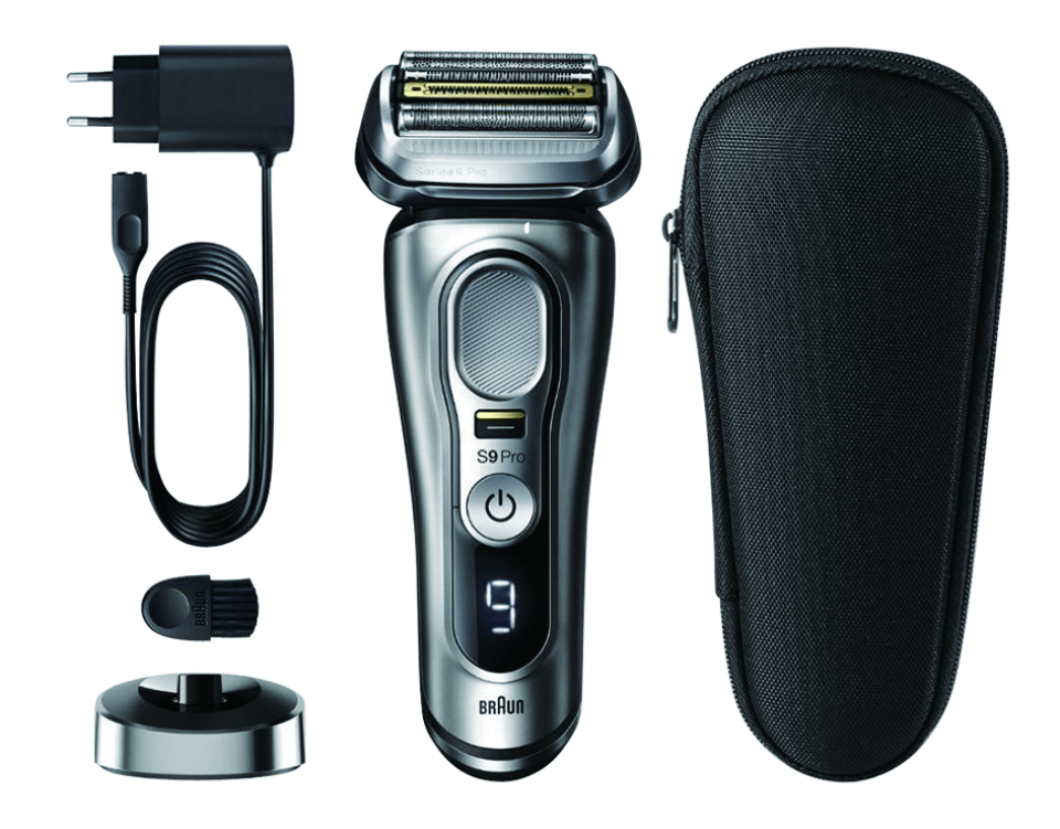 BRAUN乾濕兩用電動鬚刨根據鬍鬚度調節功率，非常貼心。