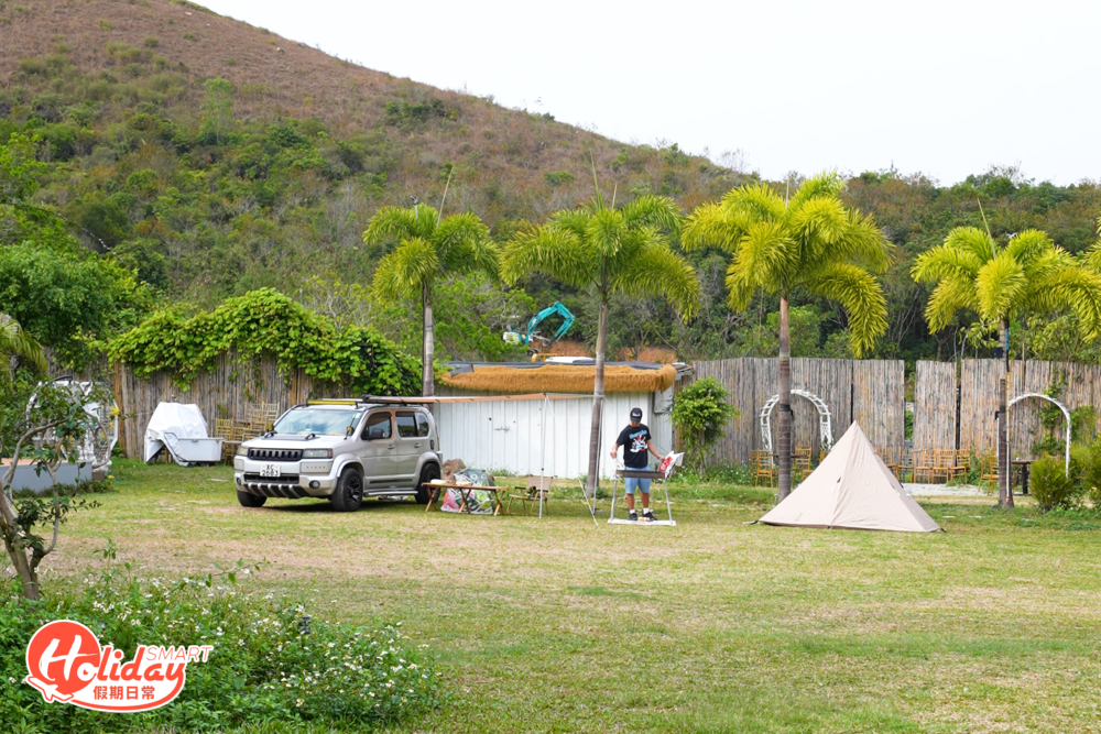 上水新開夏威夷風營地，坐擁佔地4萬呎的大草地。