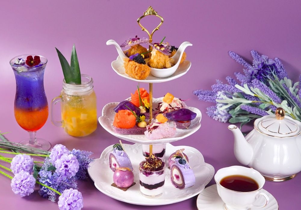 「紫醉春薰」下午茶套餐。