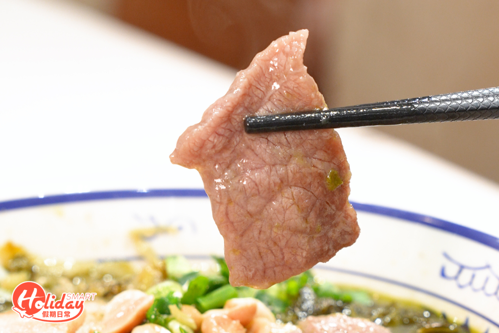 鮮嫩索汁的藤椒牛肉。