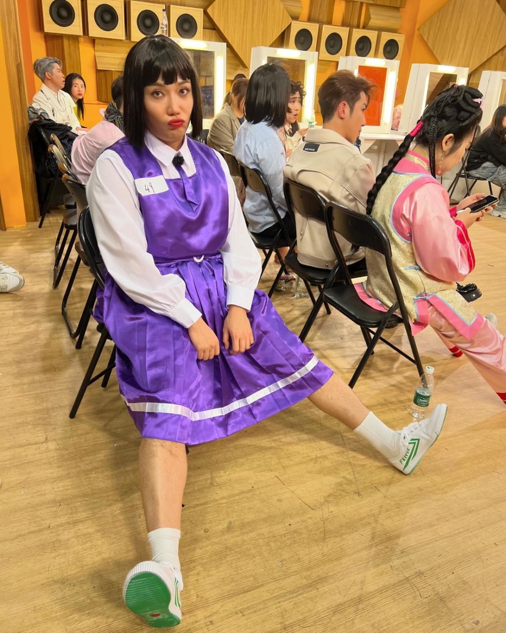 經驗豐富的他表演一結束就獲阮兆祥大讚