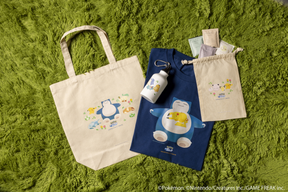 住客同樣可獲贈一份禮品包，內有PokémonT恤、Tote Bag、入浴劑及迷你水樽等。