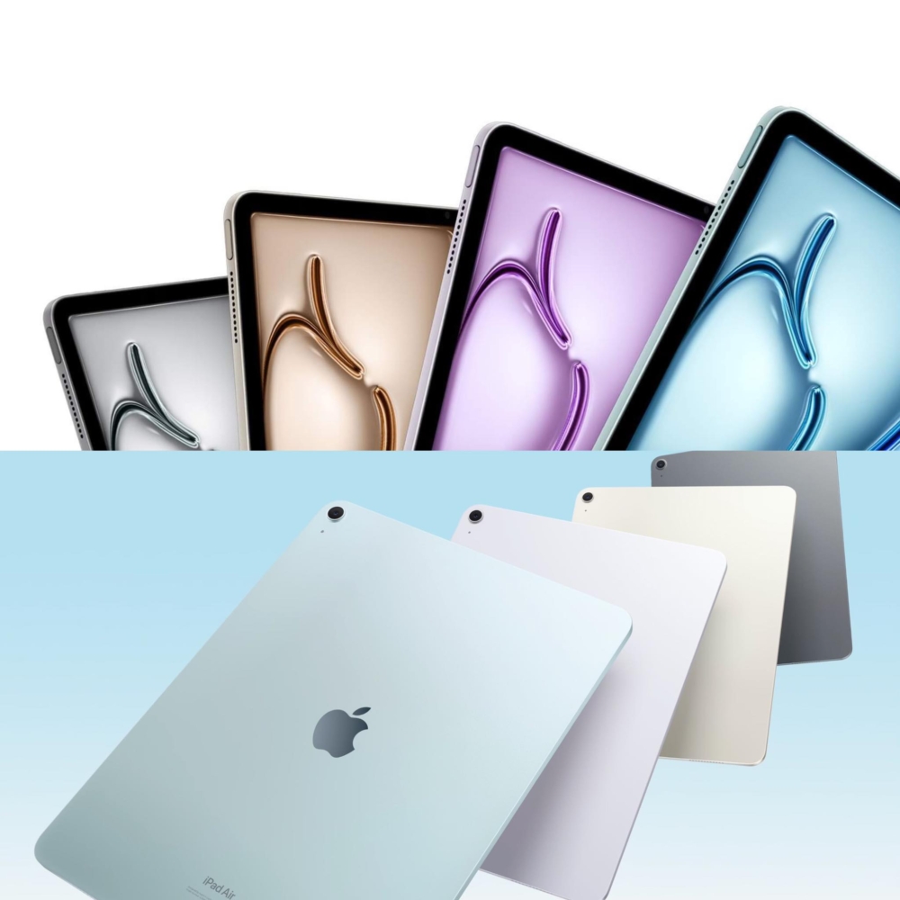 M2 iPad Air推出星光色、深灰色、藍色及紫色。