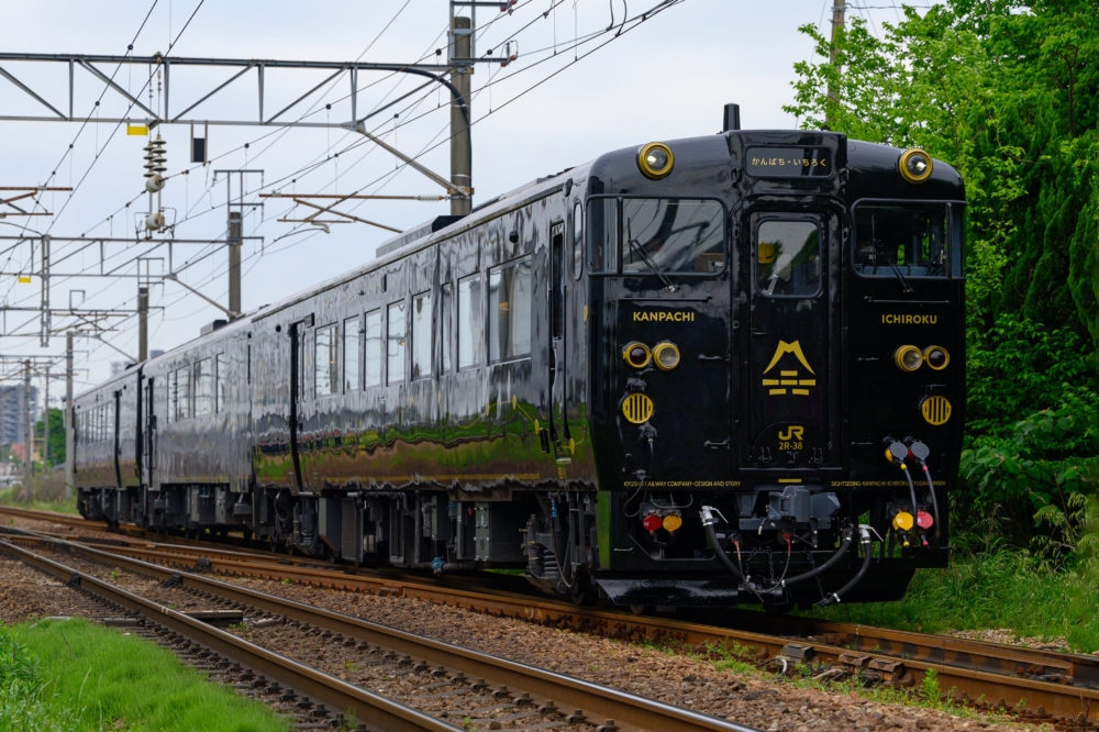 「觀八·一六」列車主要往返福岡博多至別府大分之間，每週運行6天～