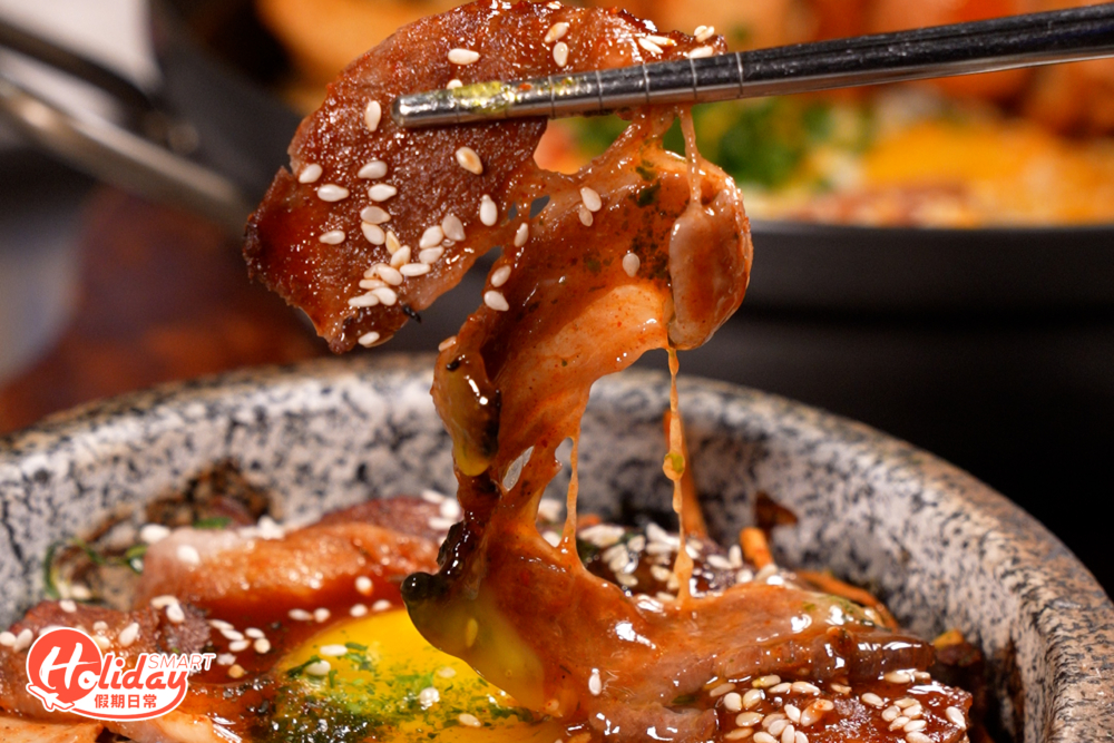 牛肉肥瘦相間。