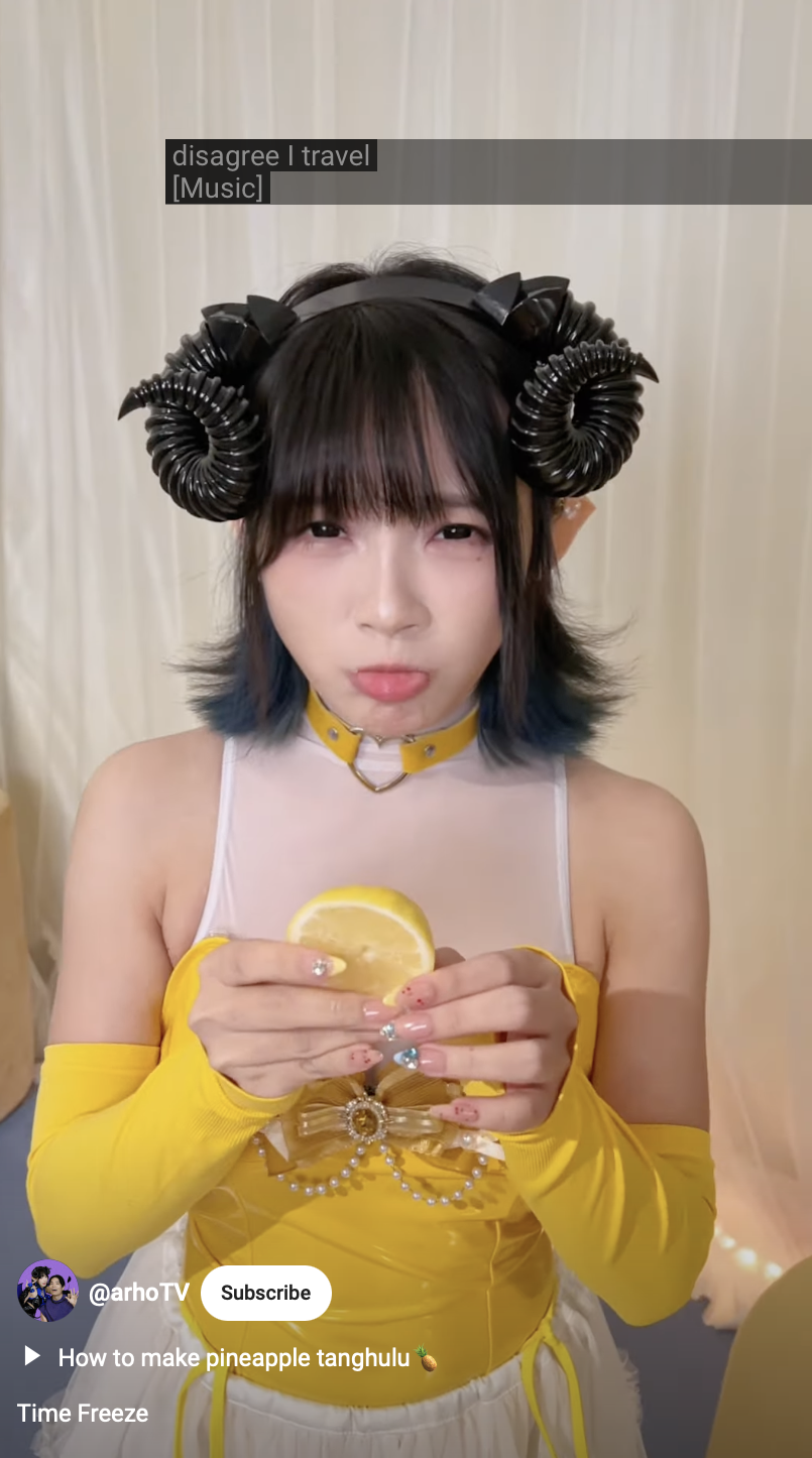 呢段影片Creamy同樣都有特意打扮