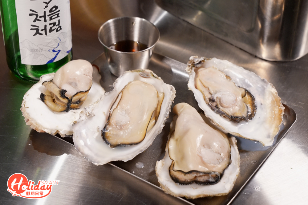 秘製真露蒸生蠔。