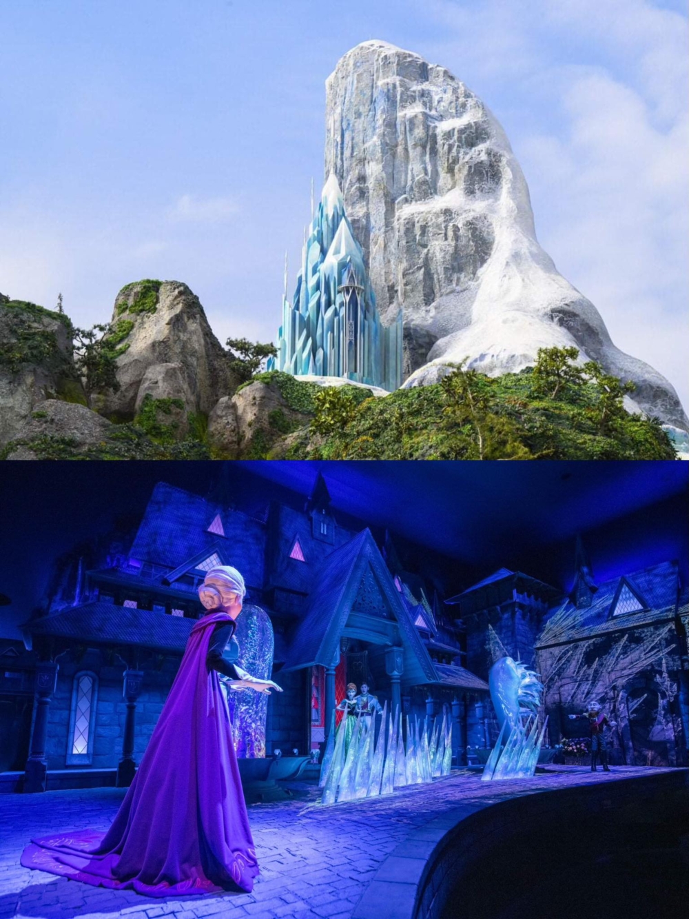 《魔雪奇緣》冰雪王國。