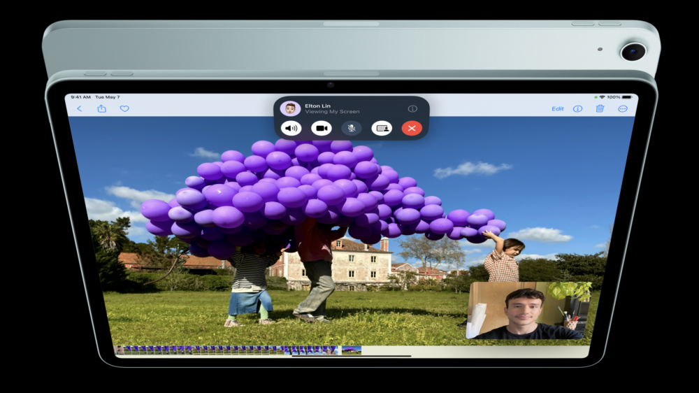 M2 iPad Air的前置鏡頭改為橫向～