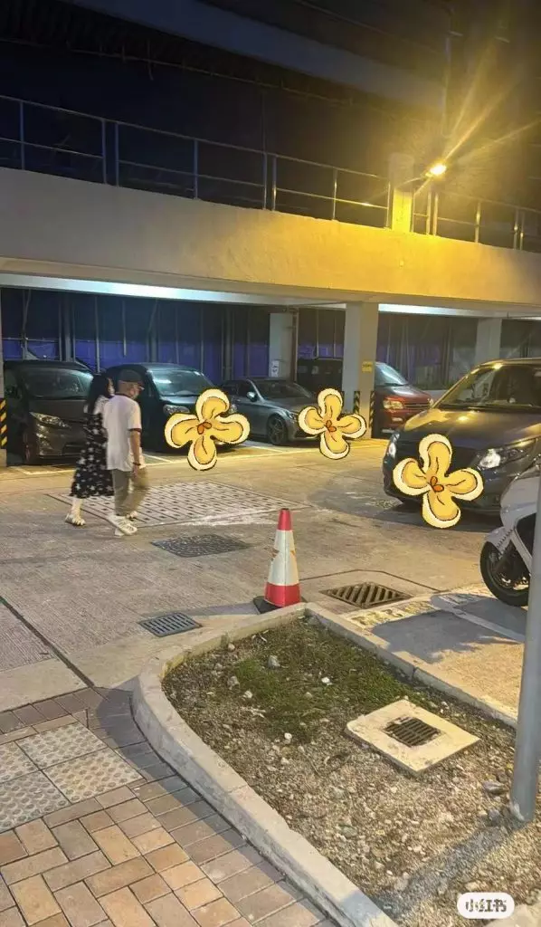 網友在街頭上拍到疑似何太再度拍攝節目