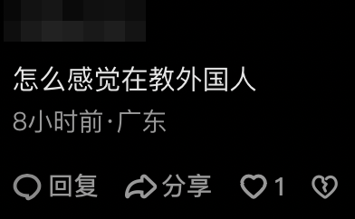網民:「怎麼感覺在教外國人」