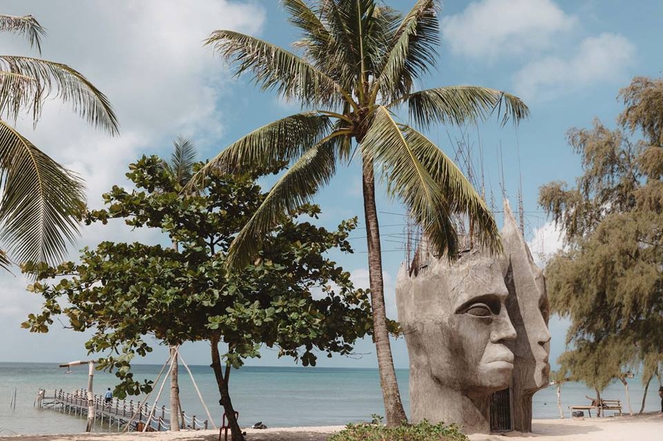 桑納托日落沙灘，