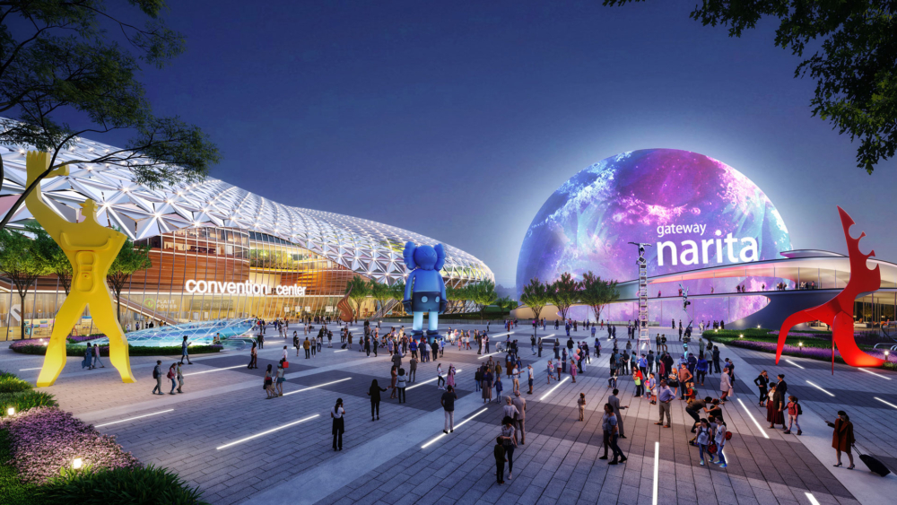 GATEWAY NARITA在數位巨蛋前設置一個大型巴士總站，更方便遊客轉乘巴士前往東京市中心～