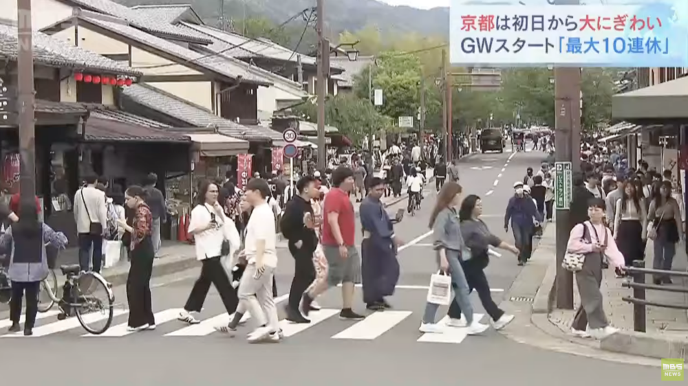 黃金週景點人潮多