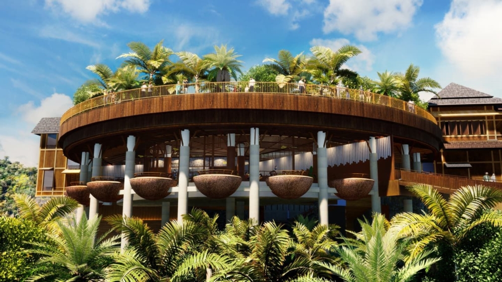 園區內的建築也強調與大自然融為一體