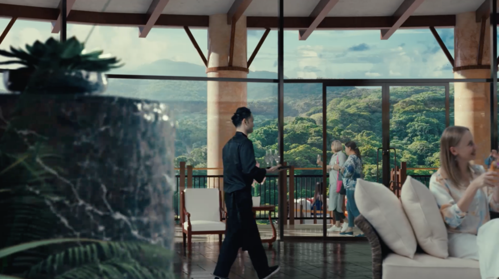 落地玻璃可以遠眺整個園區