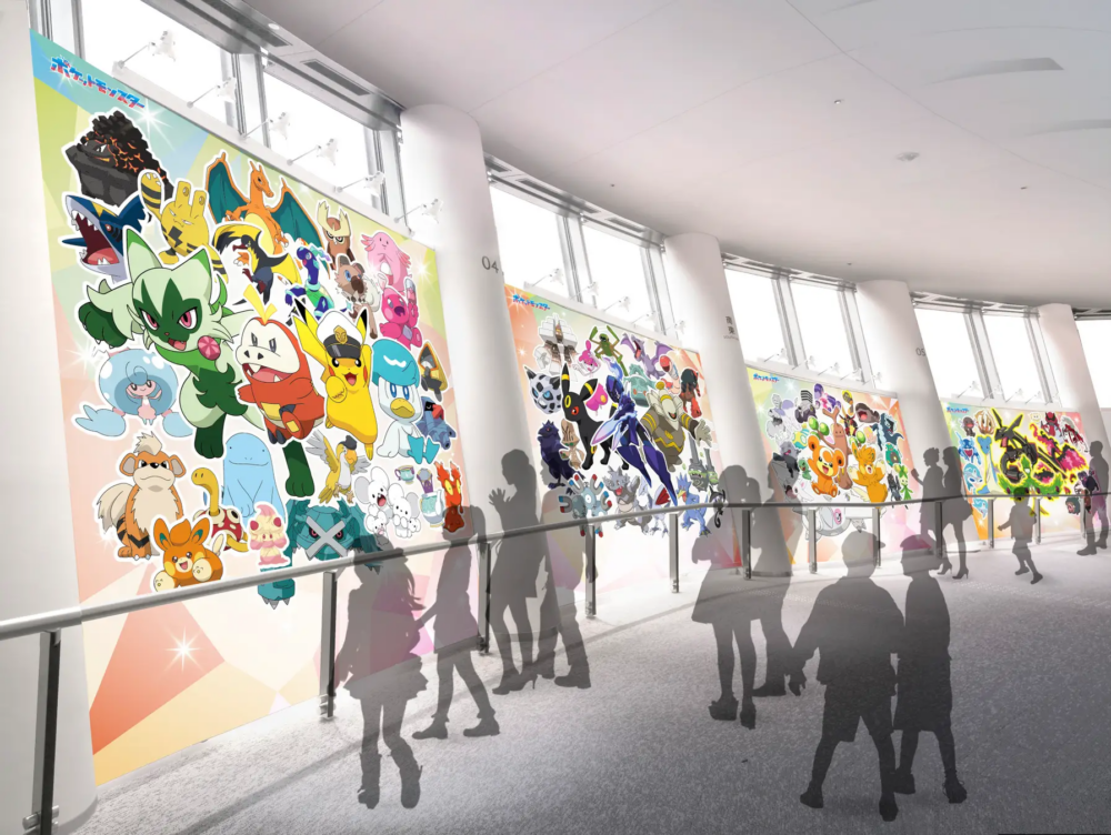 在前往SORAKARA POINT的斜坡區,一系列在Pokémon動畫版出現的寵物精靈!