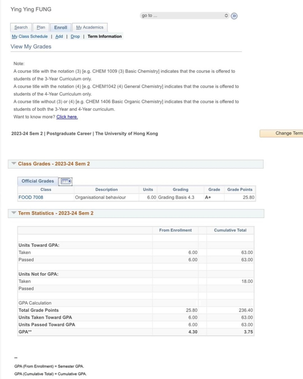 她公開了成績表！