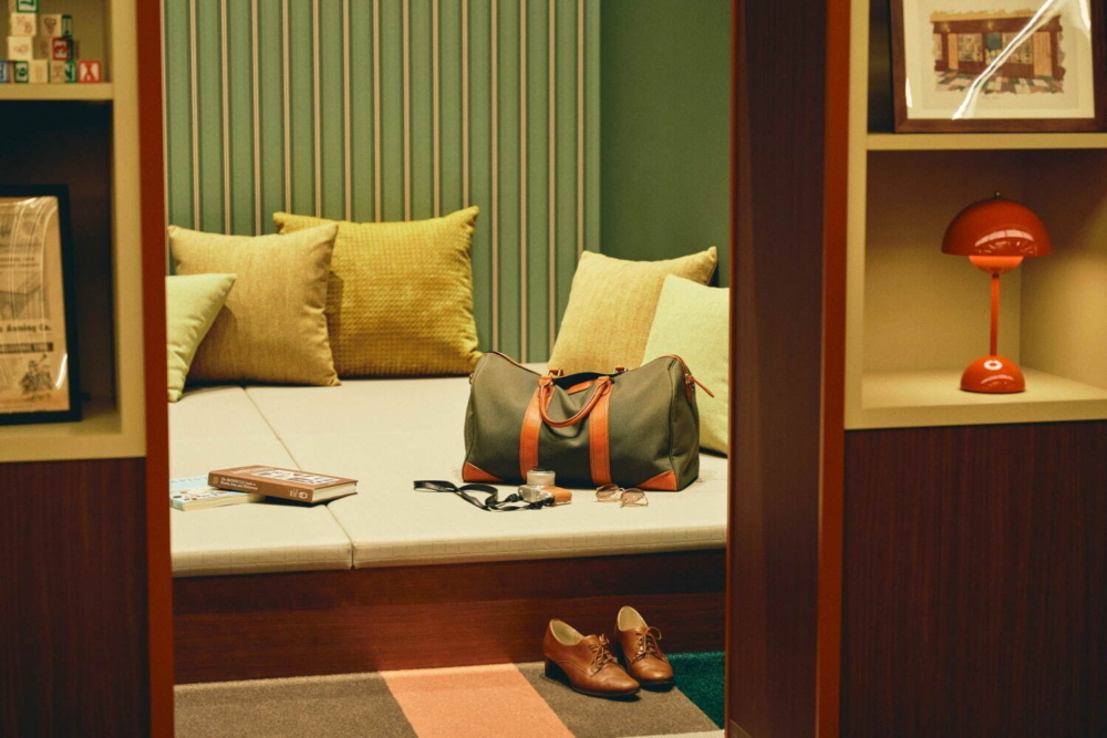 裡面有可以脫鞋休息的休閒地方