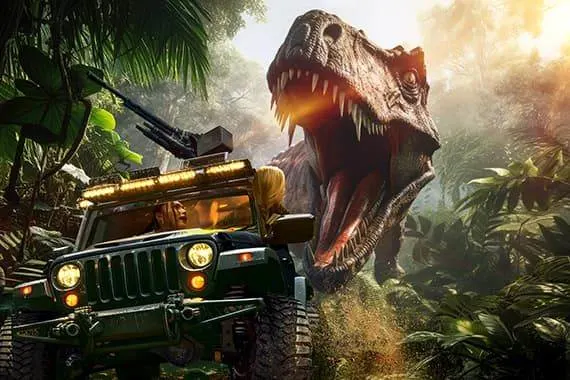 首先，JUNGLIA最大的亮點之一是其恐龍主題娛樂設施。