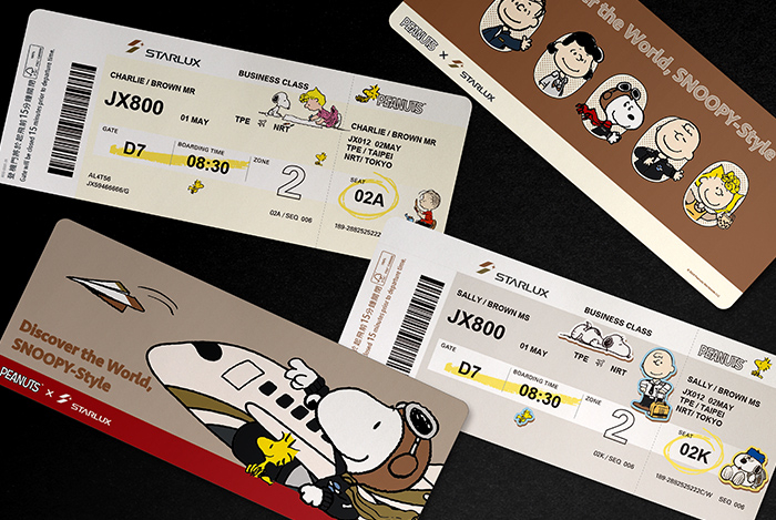 SNOOPY登機證