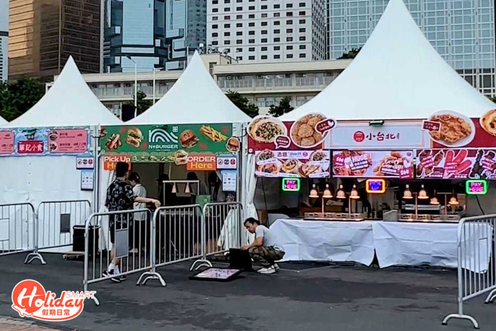 環球美食攤位。