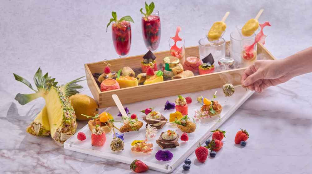 熱帶鮮果下午茶。