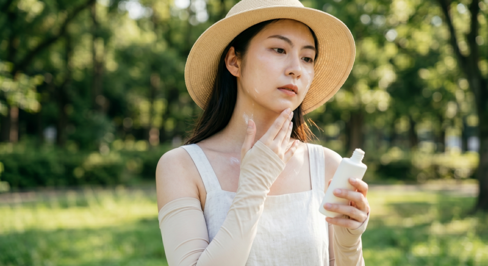 防曬不能只靠袖套,應配合臉部、頸部、手背防曬和物理遮擋,戶外流汗後也要適時補塗。