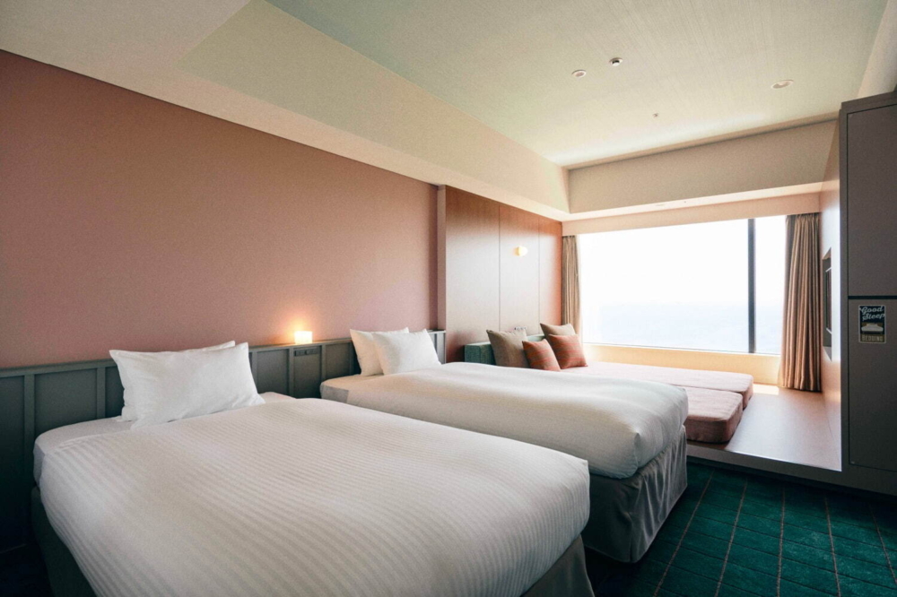 高級房亦設有GOROGORO寢台，可以同住入住3人