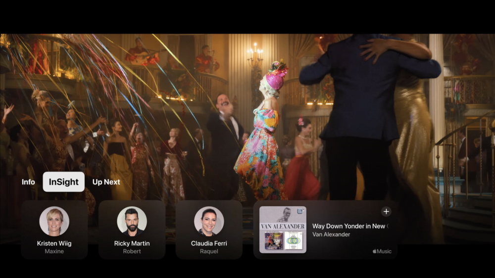 Apple TV新增「InSlight」功能，可在螢幕上即時查詢演員、角色名稱及正在播放的音樂。