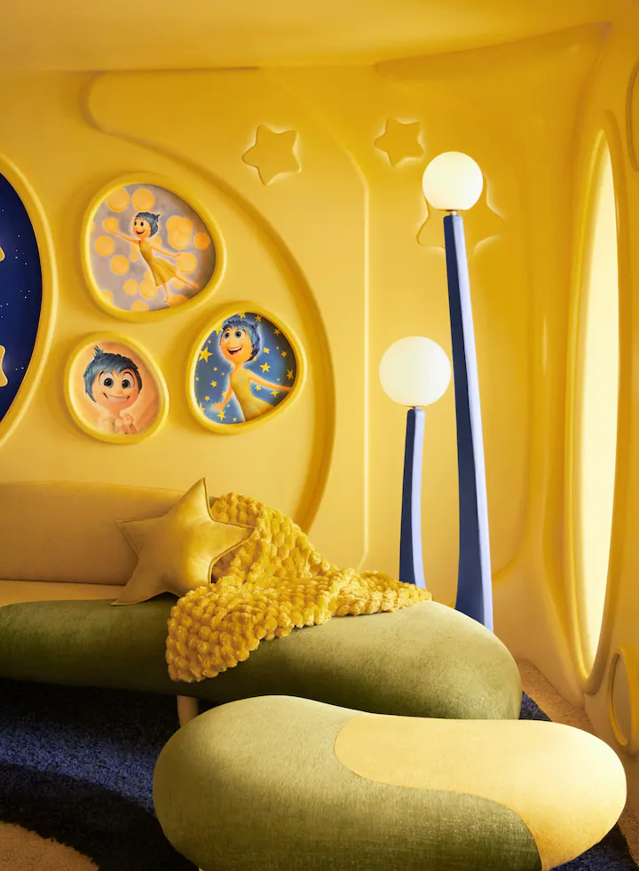 阿樂房間充滿正向歡樂的黃色