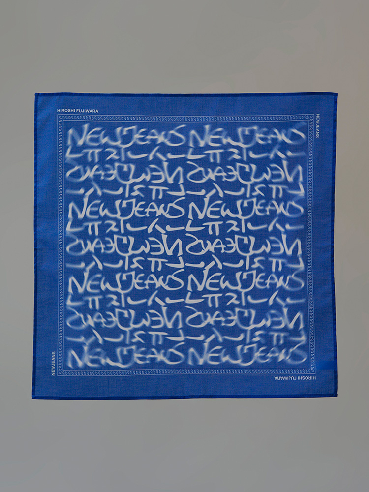 NewJeans x Hiroshi Fujiwara 頭巾每件港幣$179 （預計 8 月內抵港）